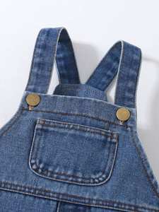 Pantalons pour bébé imprimés à la mode, style coréen décontracté, denim <span class=keywords><strong>cargo</strong></span>, printemps 2025 - Product Image 5