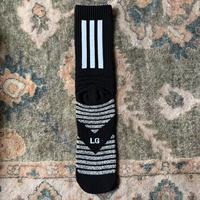 Chaussettes de basketball professionnelles en polyester et coton tricotées à rayures - Saison printemps - En stock - Séchage rapide - Antibactériennes - Sport