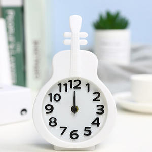 Réveil Violon 3D Personnalisé avec Logo, Horloge de Table à Piles Économique, Couleur Bonbon Tendance, Réveil Silencieux Créatif pour Enfants et Étudiants - Product Image 4