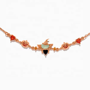 Bracelet en argent sterling 925 plaqué or avec zircon, série Halloween personnalisée, bijoux fins pour femmes et enfants, cadeau - Product Image 3