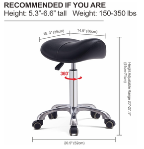 Silla de Salón Profesional de Cuero Sintético, Giratoria, con Ruedas, Bomba Hidráulica, para Peluquería, Estudio, Uso Profesional - Product Image 5