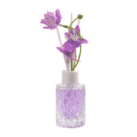 Diffuseur de parfum en verre cristal de luxe avec fleurs préservées pour la décoration intérieure, cadeau de mariage, hôtel, spa, OEM, ODM