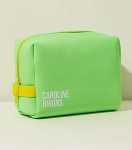 28*18*9cm <b>Travel</b> <b>Storage</b> Makeup <b>Bag</b> PU Portable Cosmetic <b>Bag</b> With Handle Contrast Color Design Toiletry <b>Bag</b> - Product Image 4