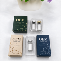 Boîte en papier kraft recyclé pour soins de la peau, emballage personnalisé avec impression de logo, boîte en papier cosmétique pour produits de soins de la peau