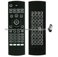 Télécommande sans fil MX3 pour tablette Smart PC Projecteur d'écureuil volant à rétroéclairage coloré en plastique Version colorée