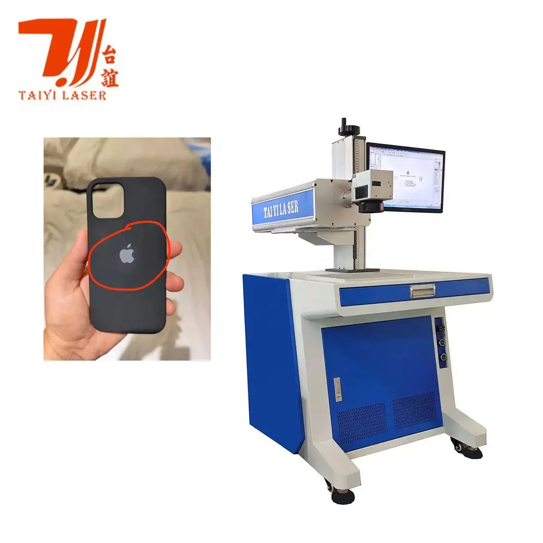 3W 5W 10W JPT RFH UV Laser Marking Machine For Liquid Silicone Mobile Phone Cases For iPhone