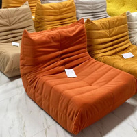 Canapé Tatami Caterpillar Yazhi pour salon, balcon, fauteuil inclinable, prêt à dormir, en velours, rembourré en éponge, vente directe d'usine