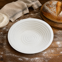 Panier de levage pour pain en pâte de bois naturel rond de 26 cm, bol de levage pour levain pour boulanger professionnels, fournisseur direct d'usine