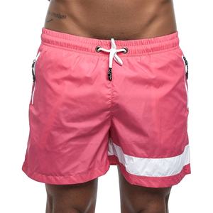 2024 meilleure vente hommes décontracté sport Shorts haute rue grande taille rayé conception coton Polyester cordon poche imprimé - Product Image 4