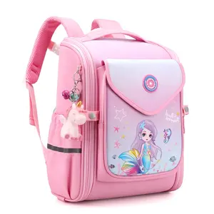 Backpack for Girls Primary School Student Bag 8-14 Years Children Pink  Bookbag Kids Satchels Teenagers