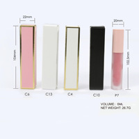 Rouge à Lèvres Liquide Transparent Personnalisé Rose Nacre Cosmétiques Maquillage Ensembles Vente en Gros Brillant à Lèvres Clair