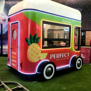 Movable Stainless Steel Pizza & Fast Food Vending Truck with GPS Tracking for Ice Cream Snack Hotdog - Product Image 1