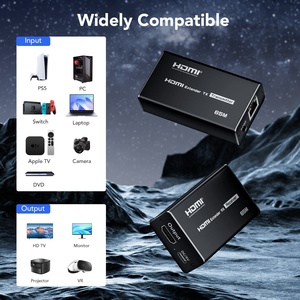 Syong HDMI Extender 196ft trên CAT5e CAT6 cáp <span class=keywords><strong>Ethernet</strong></span> 1080P Full <span class=keywords><strong>HD</strong></span> hỗ trợ HDMI 1.4 âm thanh video máy phát và máy thu - Product Image 5