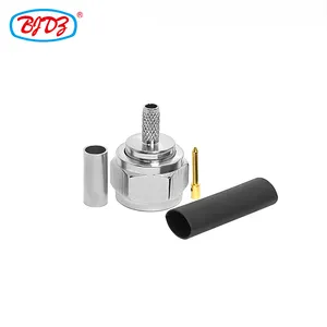 Factory directly F type Male plug right angle 90 degree for RG174 RG316 LMR100 RG179 Cable crimp RF Coax Coaxial connectors