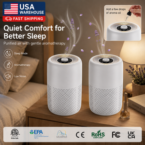 Purificador de Aire de Escritorio con Aromaterapia, H13 <span class=keywords><strong>True</strong></span> HEPA, USB, Portátil, Mini, Silencioso, Sin Ozono, para Hogar, Dormitorio, Oficina, Pequeño - Product Image 1
