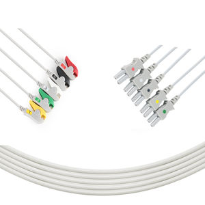 Compatible para Spacelabs Ultraview ECG Leadwire Cable 93300 5 Leads Clip IEC ECG Cable para uso hospitalario - Product Image 1