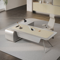 Bureau d'ordinateur modulaire moderne en MDF pour petits espaces, haut de gamme, avec tiroirs de rangement pour jeunes professionnels et cadres