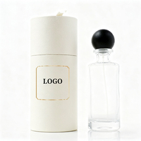 Flacon de parfum en verre avec emballage boîte, prix d'usine en gros, flacons de parfum de luxe en verre avec vaporisateur