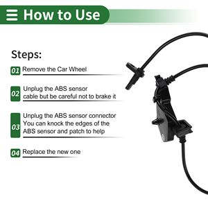 Sensor de Velocidad de Rueda ABS Nuevo, Sensor del Sistema de Frenos Antibloqueo para Honda <span class=keywords><strong>Odyssey</strong></span> RB3 2009-2012, Delantero Izquierdo, N.° 57455SLE003 - Product Image 2