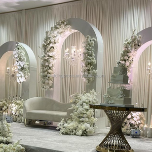 Hiện Đại Trắng Acrylic đám cưới Backdrop vòm trang trí khung nền sân khấu cho đám cưới tổ chức sự kiện trang trí - Product Image 4