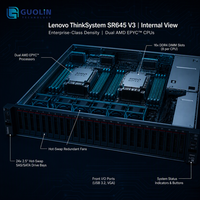Pour serveur en rack SR645 V3 |   Double processeur AMD Turin de 5e génération |   24x DDR5 |   16x EDSFF NVMe |   Nœud d'inférence IA |   Stock d'usine de 3 ans