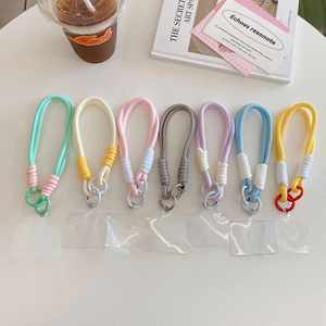 สายคล้องกันหล่นแบบปรับได้ 30 ซม. สีสันสดใส ทำจากเชือกถักมือ พร้อมพวงกุญแจสำหรับโทรศัพท์มือถือ/สายรัดข้อมือ ขายส่ง รับผลิตตามแบบ OEM - Product Image 1