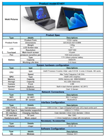 Ordinateur portable professionnel 360 degrés entièrement ouvert, tout neuf, 2025, écran tactile 14 pouces, N100, Win10/11, ultra-fin, pour l'école, le commerce