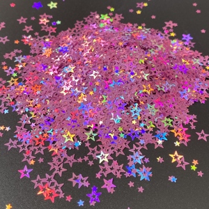 Novedad: Purpurina a granel al por mayor de poliéster con forma de <span class=keywords><strong>Barbie</strong></span>, purpurina gruesa mixta con escamas irregulares para decoraciones - Product Image 5