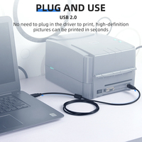 Hot jual Usb Tipe A male to B male 2.0 printer kabel data