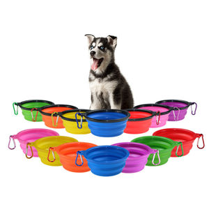 Özel Logo çevre dostu silikon katlanır katlanabilir seyahat köpek kase kanca ile taşınabilir pet köpek besleyici köpek yemekleri - Product Image 5