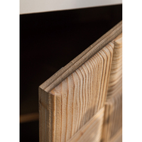 Table basse rétro en bois massif rustique Petite table carrée de style américain pour HomeStay Salon Chambre