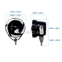Phares LED Demon Eyes de 2,5 pouces pour motos, 10 modes de couleur, contrôlés par Wifi, 5V 12V, yeux de turbine, Angel Devil Live, pour véhicules 5V 12V