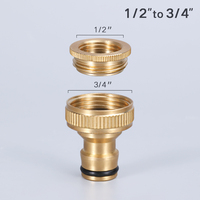 Connecteurs rapides pour tuyau d'eau de jardin 1/2 pouces en laiton, raccord fileté facile 1/2 "femelle