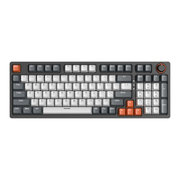 Clavier mécanique filaire 96 touches avec bouton multimédia, rétroéclairage LED, touches double-injection encastrées, clavier de jeu