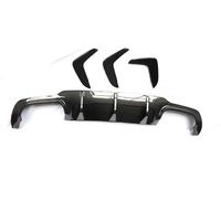 C63 AMG W204 lèvre de diffuseur de pare-chocs arrière en Fiber de carbone pour 2007-2014 mercedes-benz classe C C63 AMG W204