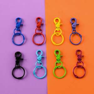 Custom <b>Hook</b> Soft Enamel Metal Key Buckle Swivel Lobster Clasp <b>Snap</b> <b>Hook</b> Key Chain Ring Buckles - Product Image 3