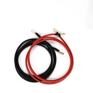 customized Heavy Duty Battery Ring Terminal 8 Gauge Connector 8 awg 1/4 ring terminals Tinned Copper Cable Lug