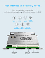 JKBMS JK-BD6A24S10PD Smart BMS Power Bank PCBA 8S-24S 100A 0.6A Équilibrage Actif LiFePO4 Li-ion LTO Bornes à Vis OEM Énergie
