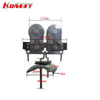KOMAY I BEAM CABLE CHARIOT GRUE Galvanisé Festoon Cable Carrier