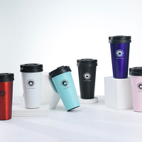 500Mlstainless Steel Cangkir Vakum Insulasi Mewah, Dinding Ganda, Cangkir Kopi, Botol Air dengan Logo Kustom