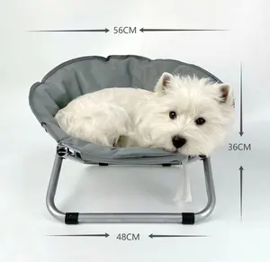 내구성 방수 사용자 정의 경량 휴대용 접이식 높은 애완 동물 침대 새로운 디자인 제기 고양이 침대 애완 동물 문 의자 고양이