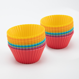 ถ้วยมัฟฟินใช้ในครัวทำจากซิลิโคนที่รองถ้วยมัฟฟินแบบใช้ซ้ำได้ผู้ถือแม่พิมพ์สำหรับคัพ<span class=keywords><strong>เค้ก</strong></span>ขนมหวานและเคตโตขนม - Product Image 5