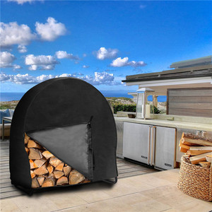 Housse de protection pour bois de chauffage, ronde, 101.5x61x104cm, imperméable, pour rangement extérieur - Product Image 4