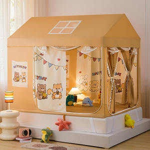 <span class=keywords><strong>Moustiquaire</strong></span> occultante pour enfants en forme de petite <span class=keywords><strong>maison</strong></span> à trois portes, motif fusée astronaute, toutes saisons, pour <span class=keywords><strong>lit</strong></span> simple/double - Product Image 6