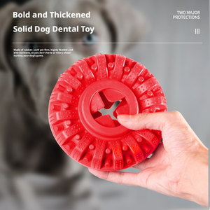Jouet à mâcher pour <span class=keywords><strong>chien</strong></span> en caoutchouc naturel durable en forme de pneu, distributeur de friandises, nettoyeur de dents pour mâcheurs agressifs, soulagement de l'anxiété - Product Image 5