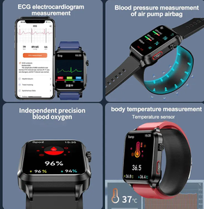 S11 สมาร์ทวอทช์ตรวจวัดอัตราการเต้นของหัวใจแบบแม่นยำ HRV IP68 พร้อมปั๊มลม วัดค่าออกซิเจนในเลือด วัดอุณหภูมิ รองรับแอนดรอยด์ - Product Image 3