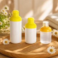 Flacon pompe sans air en PP monomatériau écologique de 30 ml, 50 ml, 100 ml, contenant rond pour soins de la peau, pour sérum pour les yeux, tonique et lotion