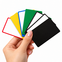 Carte en métal aluminium gravable au laser, vierge avec dos adhésif, pour l'étiquetage d'équipements, la présentation en magasin et l'utilisation au bureau