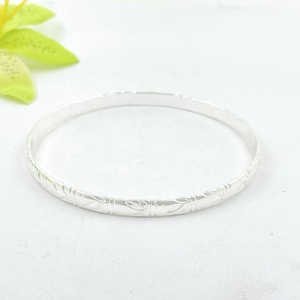 Bracelet en bambou JX289 5 mm pour enfants et adultes, jonc en laiton couleur or, argent, or <span class=keywords><strong>rose</strong></span>, bijoux hawaïens et samoans de Guam, vente en gros - Product Image 5