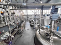 Bioréacteur anaérobie SS316L 500L, cuve de fermentation à double enveloppe avec pompe, contrôlée par PLC, certifiée CE pour utilisation industrielle à grande échelle